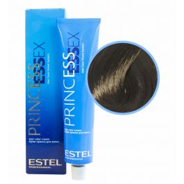 Estel De Luxe - Стойкая краска для волос 10/01 Cветлый блондин натурально-пепельный 60мл