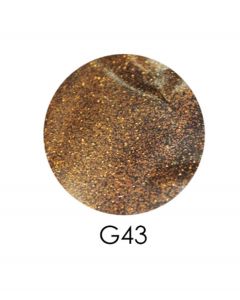 Зеркальный глиттер ADORE G43, 2,5 г (коричневый)
