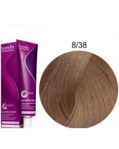 Стойкая крем-краска для волос Londa Professional 8/38 золотисто-жемчужный светлый блонд 60 мл