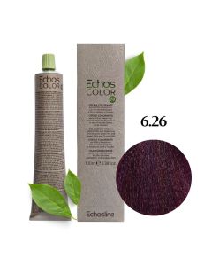 Крем-фарба для волосся Echosline Echos Color Vegan, 6.26 світлий каштан червоно-фіолетовий, 100 мл