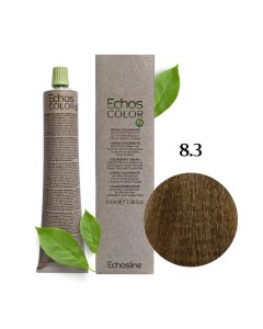 Крем-краска для волос Echosline Echos Color Vegan, 8.3 золотистый светлый блонд, 100 мл