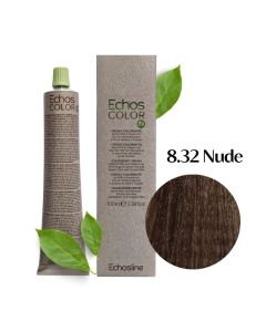 Крем-краска для волос Echosline Echos Color Vegan, 8.32 NUDE серо-коричневый светлый блонд, 100 мл