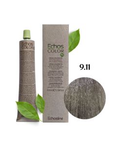 Крем-краска для волос Echosline Echos Color Vegan, 9.11 экстрахолодный ультрасветлый блонд, 100 мл