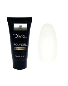 Гель акриловый для наращивания ногтей Divia "Polygel" Di909 (002), 15 г