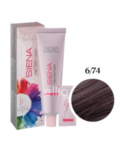 Крем-фарба для волосся jNOWA Professional SIENA CHROMATIC SAVE 6/74, 90 мл