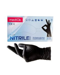 Рукавички нітрилові MediOK чорні L, 1 шт
