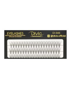 Ресницы пучковые в кассете Divia Eyelashes 11 мм, Di946